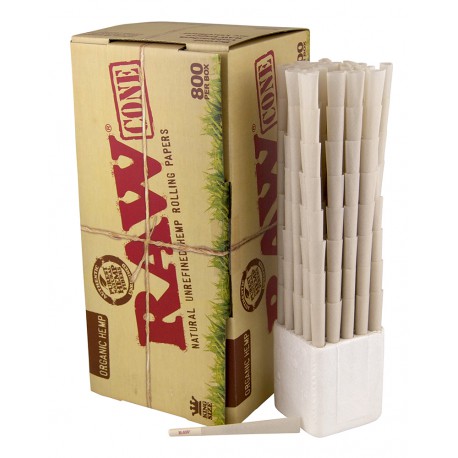 RAW® ORGANIC PRE-ROLLED CONE KING SIZE 800 PCS.