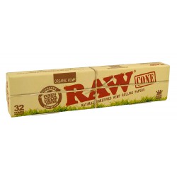 RAW® ORGANIC PRE-ROLLED CONE KING SIZE 32PACK